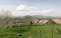 The village of Kalotaszentkiraly seen from the NorthEast.